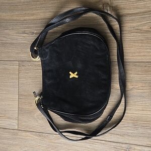 Vintage Paloma Picasso Suede Shoulder Bag